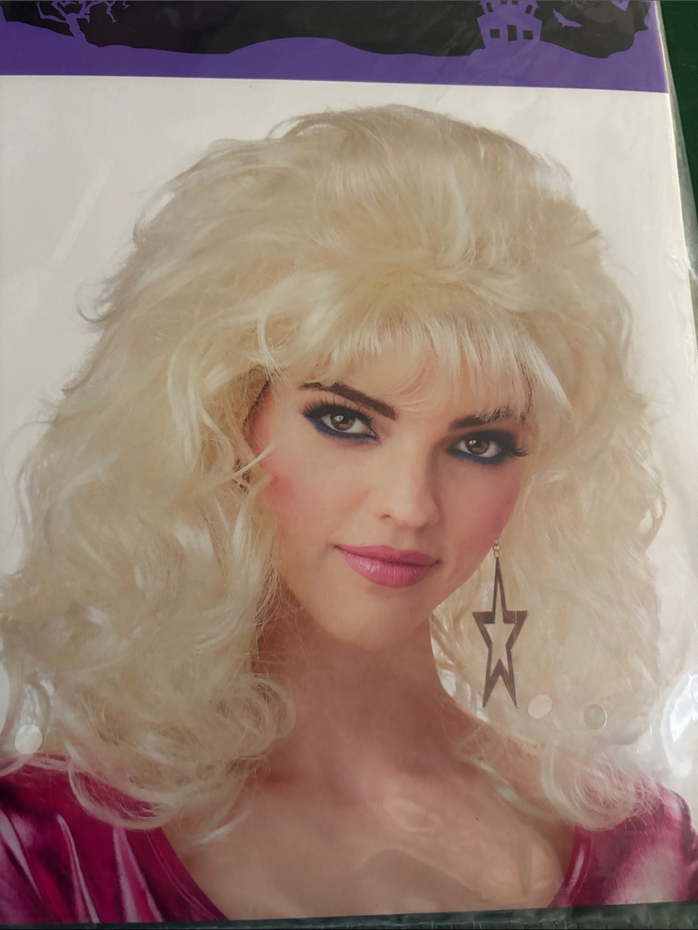 Blonde Beehive 80's WIG Halloween Costume Accessory Adult Teen 14+